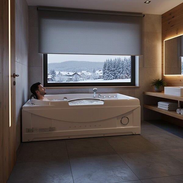 BPS-koupelny Hydromasážní vana HYD-RA634 168x85 bez ohřevu vody