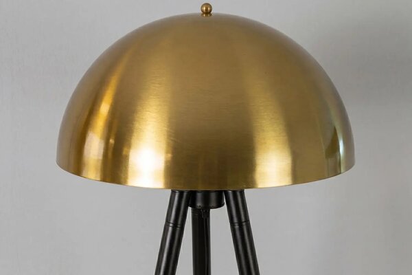 Angel Cerdá Zlato-černá kovová stojací lampa No. 8100, 160 cm