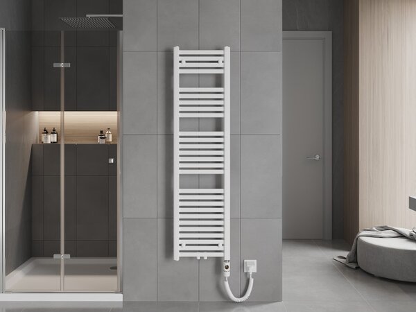 Mexen Hades, elektrické topné těleso 1500 x 400 mm, 600 W, bílá, W104-1500-400-2600-20