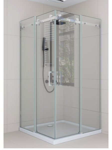 BPS-koupelny Čtvercový sprchový kout HYD-ZBD-9063 90x90 chrom/transparent - bez vaničky