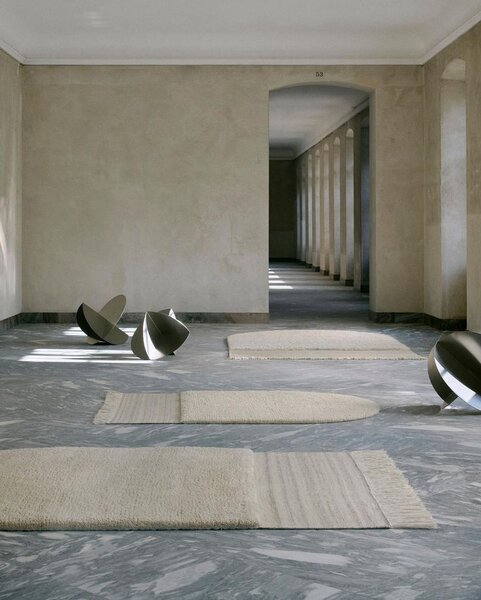 Linie Design Vlněný koberec Eternal Eye Natural, přírodní Rozměr: 140x200 cm