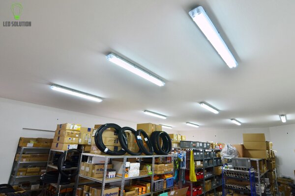 LED Solution Zářivkové těleso 60cm + 2x LED trubice 9W Economy Barva světla: Denní bílá GXWP209_216393