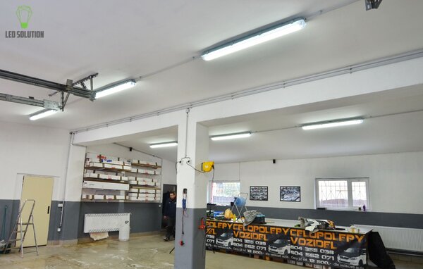 LED Solution Zářivkové těleso 60cm + 2x LED trubice 9W Economy Barva světla: Denní bílá GXWP209_216393