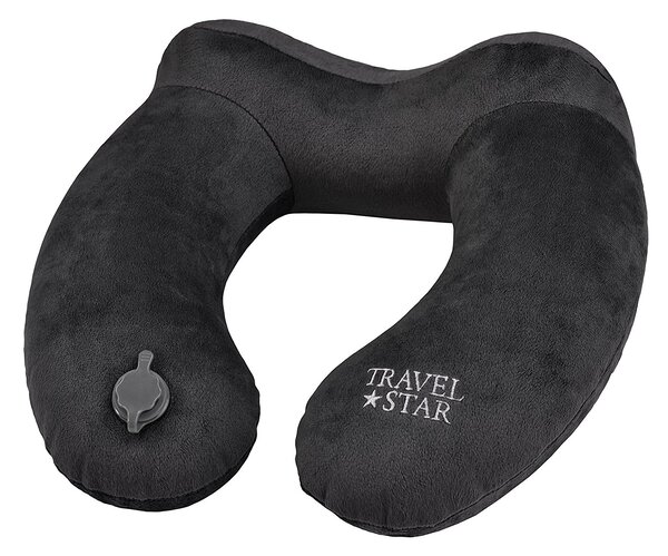 Travelstar Design nafukovací cestovní polštář - černý