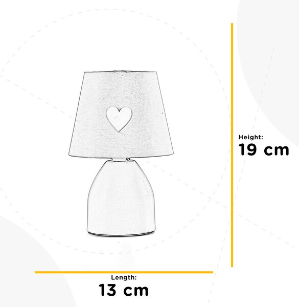 DĚTSKÁ STOLNÍ LAMPIČKA, 13/19 cm - Online Only svítidla, Online Only