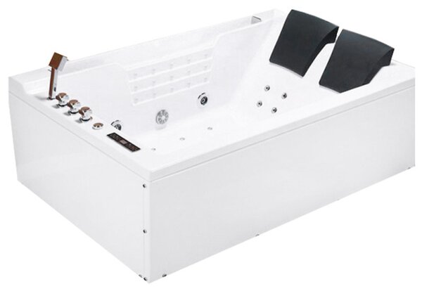 BPS-koupelny Hydromasážní vana HYD-FE606AH-P 180x120 PRAVÁ s ohřevem vody