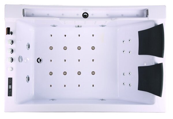 BPS-koupelny Hydromasážní vana HYD-FE606AH-P 180x120 PRAVÁ s ohřevem vody