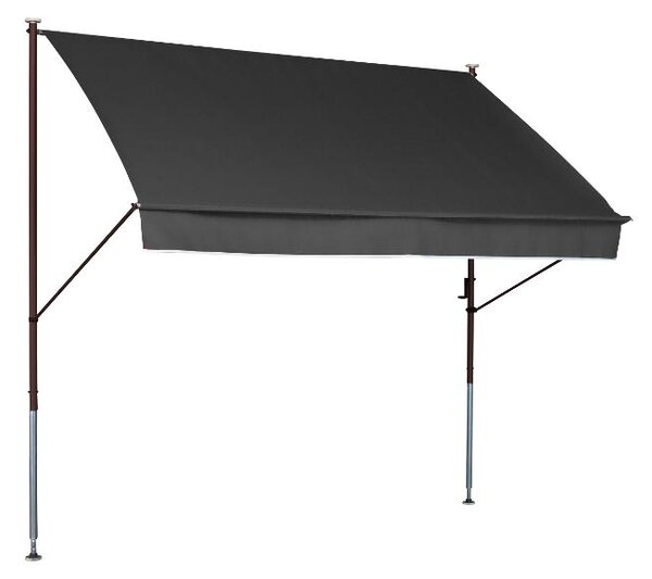 Upínací markýza Angerer (tmavě šedá, 150 cm) (100274400067)