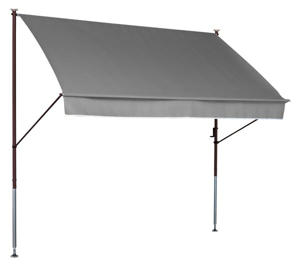 Upínací markýza Angerer (světle šedá, šířka 250 cm) (100274400057)