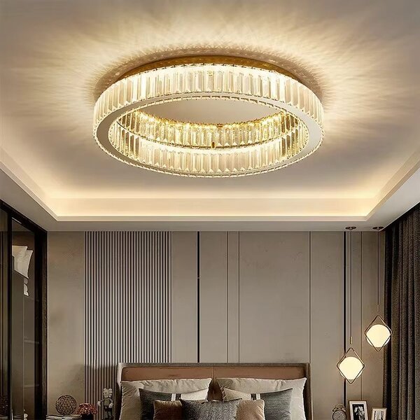 Toolight Stropní LED osvětlení Crystal Modern D1 APP1719-C 40 cm zlaté