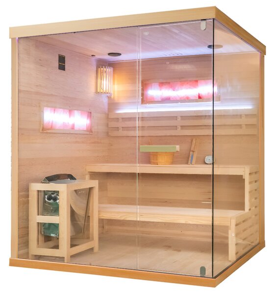 BPS-koupelny Finská sauna Relax HYD-6195 180x160, 4-5 osob