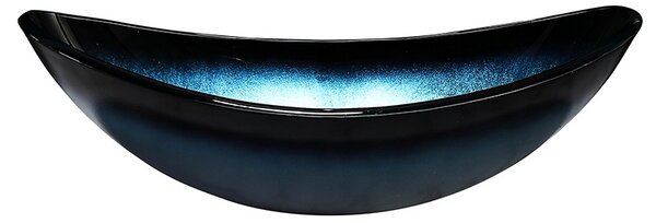 BPS-koupelny Keramické umyvadlo na desku HYD-LI-BU-BL-530 54x37 cm, modré lesk