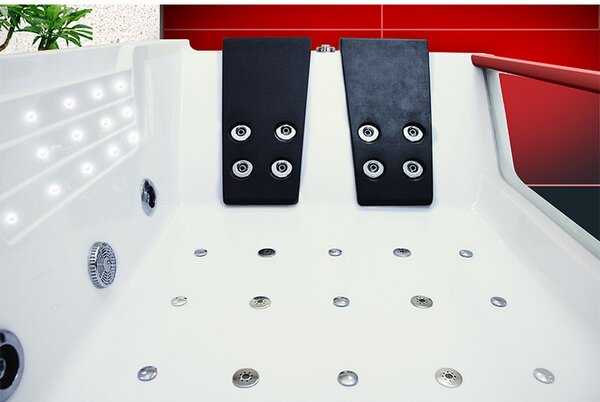 BPS-koupelny Hydromasážní vana HYD-IM610H 180×120 s ohřevem vody