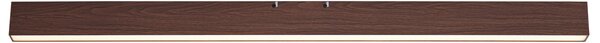 Moderní stropní svítidlo vzhled ořechového dřeva vč. LED 3-stupňově stmívatelné 2700-4000K s přepínačem DIP - Keane