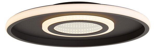 Moderní stropní svítidlo černé vč. LED a 3-stupňového vypínače - Frini