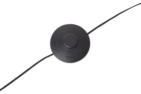Designová oblouková stojací lampa černá vč. LED s 3-stupňovým stmíváním - Anello