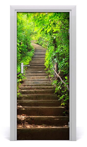 Fototapeta na dveře schody do lesa 75x205 cm
