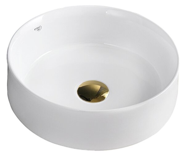 BPS-koupelny Keramické umyvadlo na desku HYD-LA-WH-360 ø36 cm, bílé