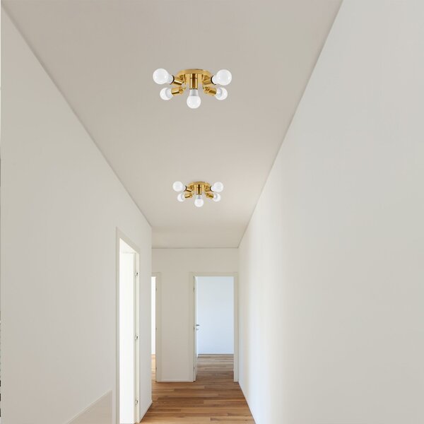 Toolight Kovové bodové stropní svítidlo APP708-5c Gold