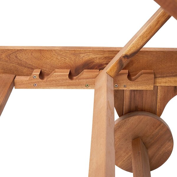 SOMERSET Lehátko s výsuvným stolkem a polstrováním