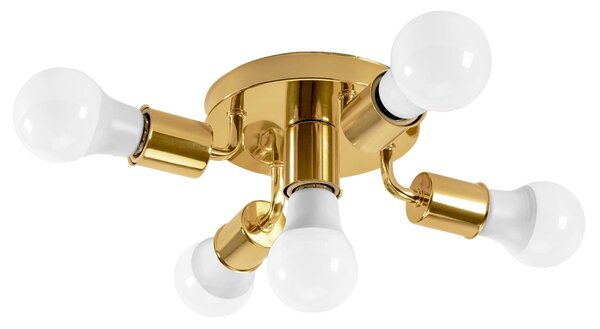 Toolight Kovové bodové stropní svítidlo APP708-5c Gold