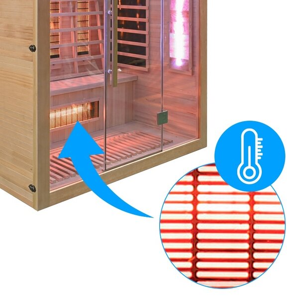 BPS-koupelny Infrasauna Relax HYD-2913 175x120, 4 osoby
