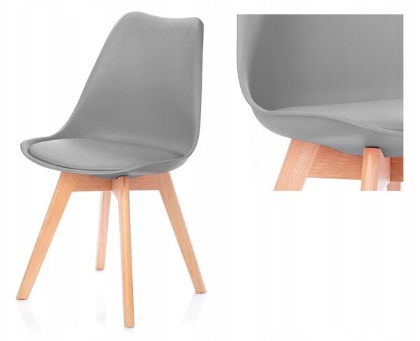 Skandinávská židle 48x39x82cm, více barev Barva: Šedá