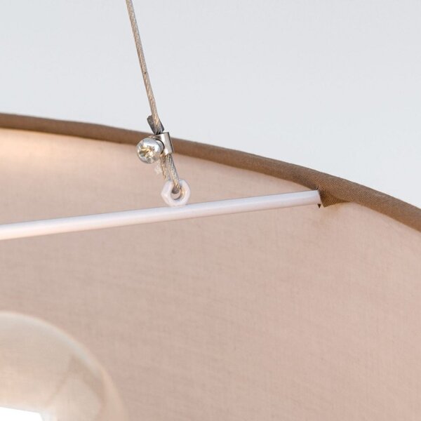 Orion HL6-1632/3Braun Závěsné svítidlo UFO hnědé, průměr 50cm
