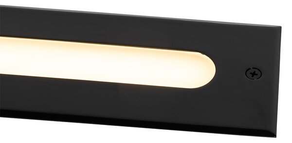 Sada 4 moderních zemních bodových světel černá 30 cm vč. LED IP65 - Eline