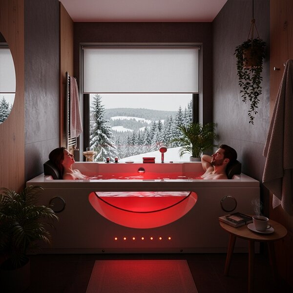 BPS-koupelny Hydromasážní vana HYD-LE659 180×90 bez ohřevu vody
