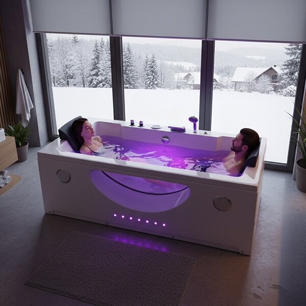 BPS-koupelny Hydromasážní vana HYD-LE659 180×90 bez ohřevu vody