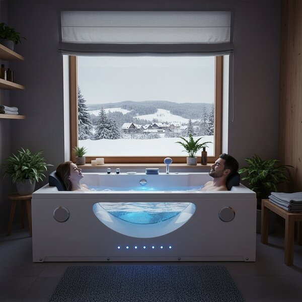 BPS-koupelny Hydromasážní vana HYD-LE659 180×90 bez ohřevu vody