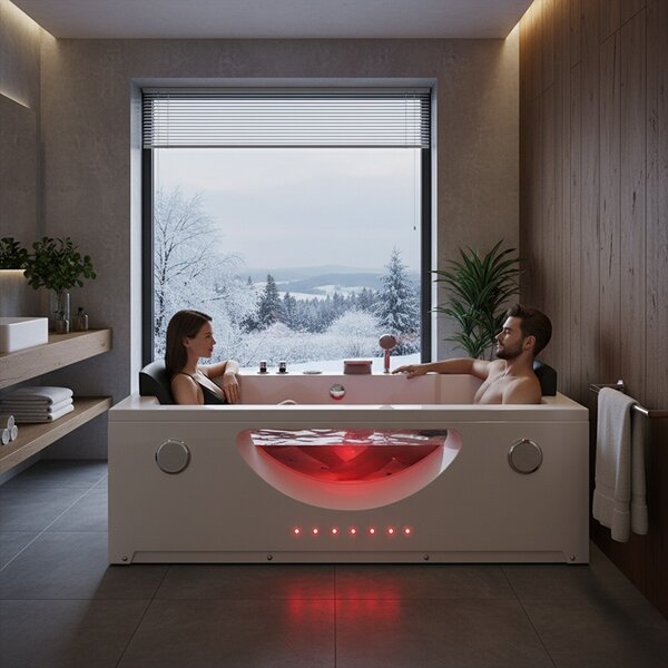 BPS-koupelny Hydromasážní vana HYD-LE659 180×90 bez ohřevu vody