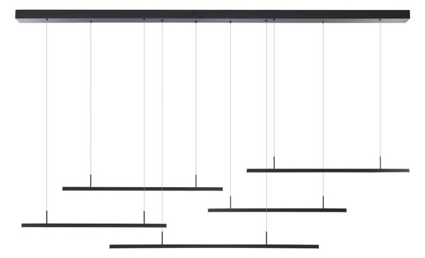 Merlo závěsné svítidlo LED 49W 3280lm 3000K stmívatelné 180cm IP20, černé