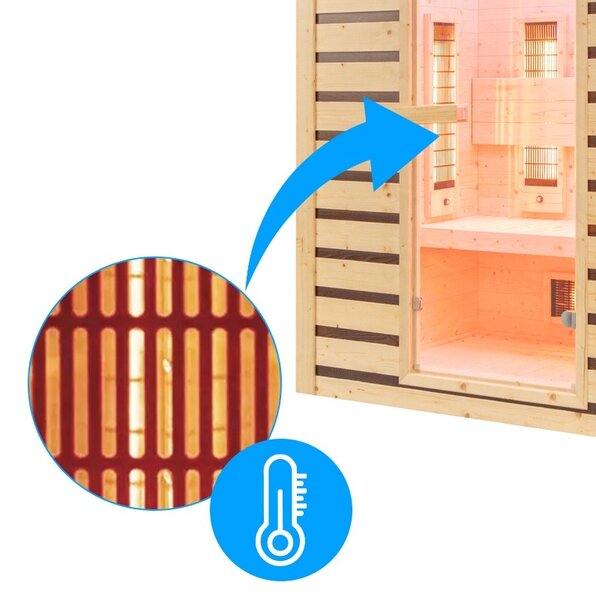 BPS-koupelny Infrasauna Relax HYD-6713 153x110, 2-3 osoby