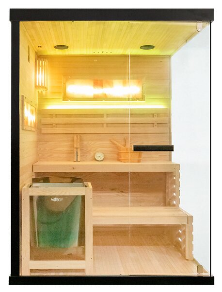 BPS-koupelny Finská sauna Relax HYD-4783 140x150, 3-4 osoby