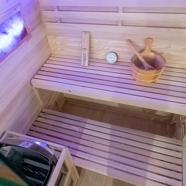 BPS-koupelny Finská sauna Relax HYD-4783 140x150, 3-4 osoby