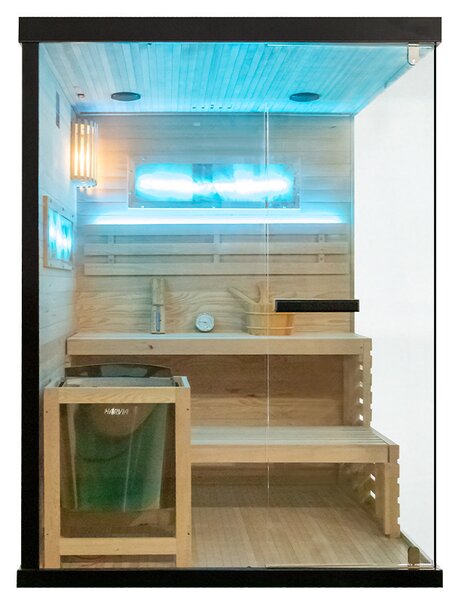 BPS-koupelny Finská sauna Relax HYD-4783 140x150, 3-4 osoby