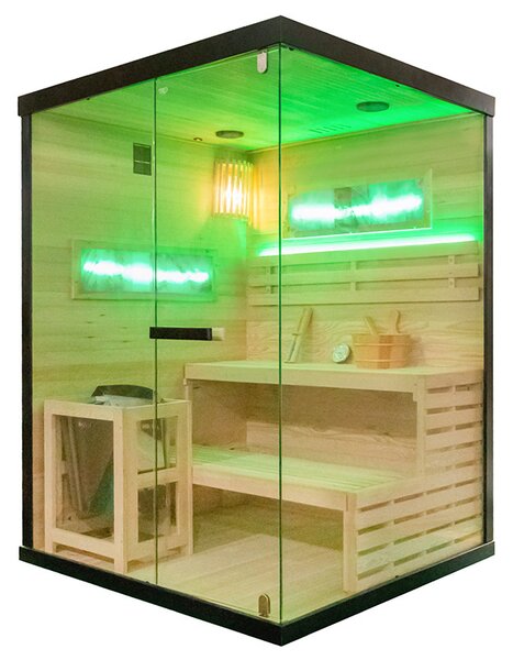 BPS-koupelny Finská sauna Relax HYD-4783 140x150, 3-4 osoby