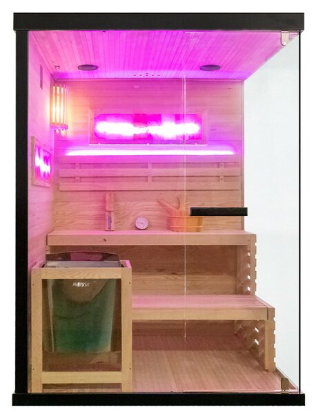 BPS-koupelny Finská sauna Relax HYD-4783 140x150, 3-4 osoby
