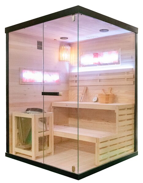 BPS-koupelny Finská sauna Relax HYD-4783 140x150, 3-4 osoby