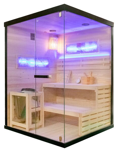 BPS-koupelny Finská sauna Relax HYD-4783 140x150, 3-4 osoby