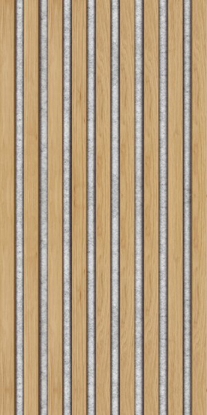 Windu Akustický obkladový panel, dekor Dub/šedý filc 800x400mm, 0,32m2
