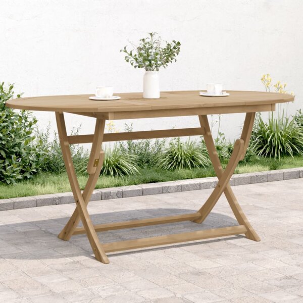 Skládací zahradní stůl 160 x 85 x 75 cm masivní akáciové dřevo