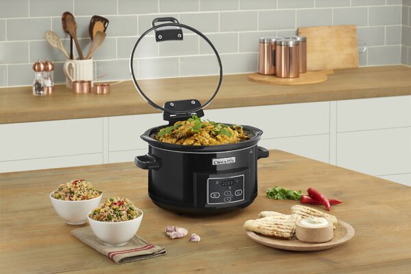 CrockPot Pomalý hrnec 4,7 l černý, časovač (CSC052X)