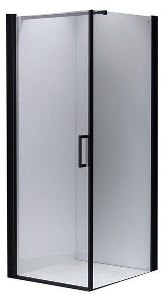 BPS-koupelny Čtvercový sprchový kout HYD-SK04BSA 80x80 černá/transparent - bez vaničky
