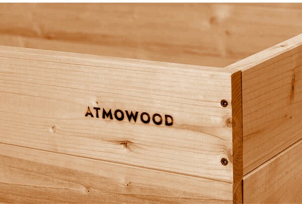 ATMOWOOD Modřínový vyvýšený záhon 140 x 80 x 40 cm hnědý