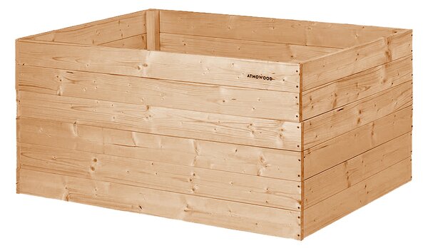 ATMOWOOD Modřínový vyvýšený záhon 80 x 60 x 60 cm hnědý