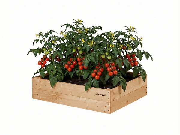 ATMOWOOD Modřínový vyvýšený záhon 80 x 60 x 20 cm hnědý