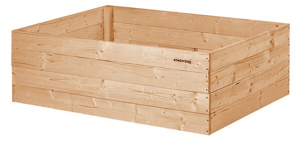 ATMOWOOD Modřínový vyvýšený záhon 120 x 80 x 40 cm hnědý